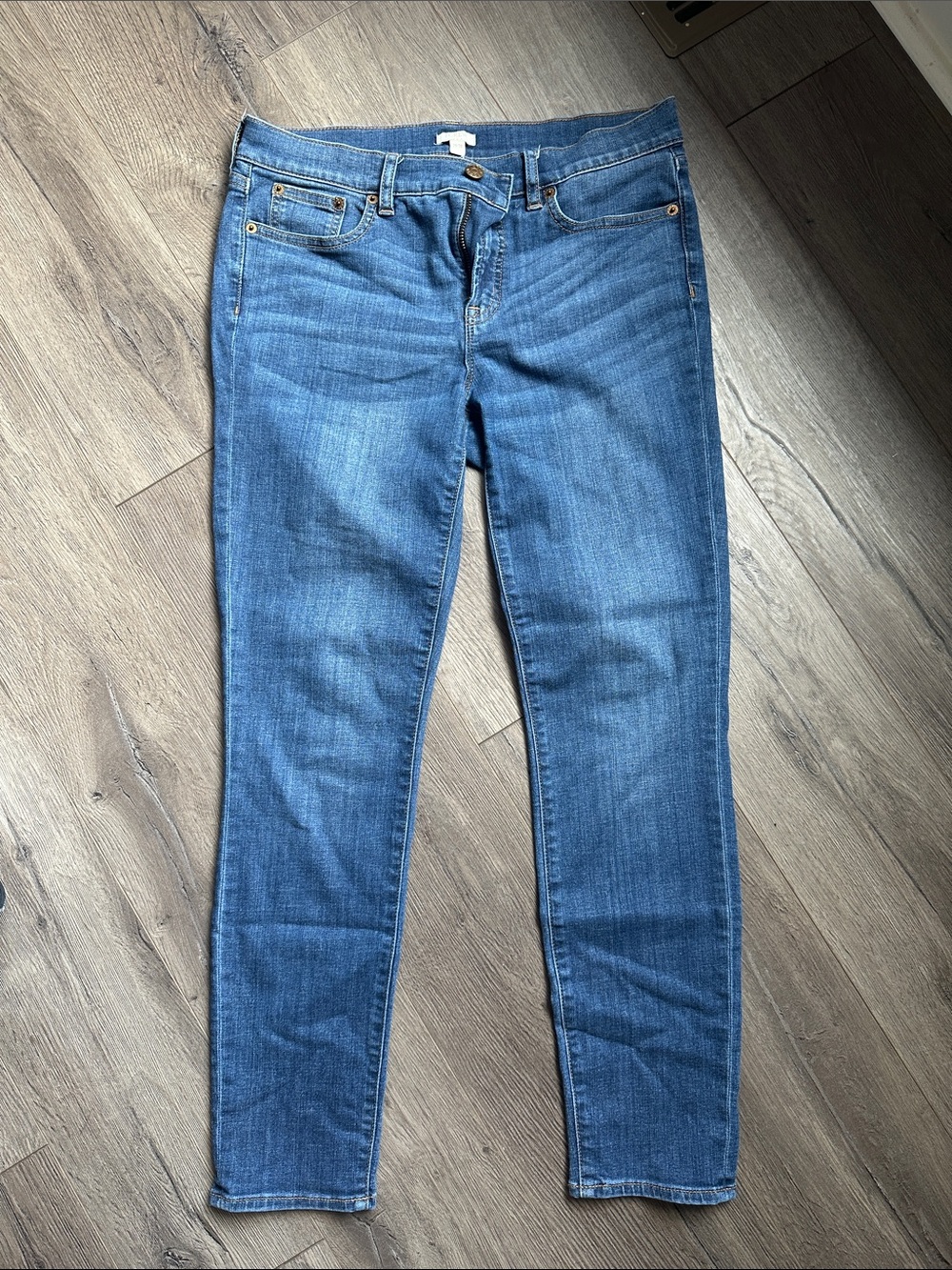 J. Crew Skinny Jeans in Medium Blue Wash